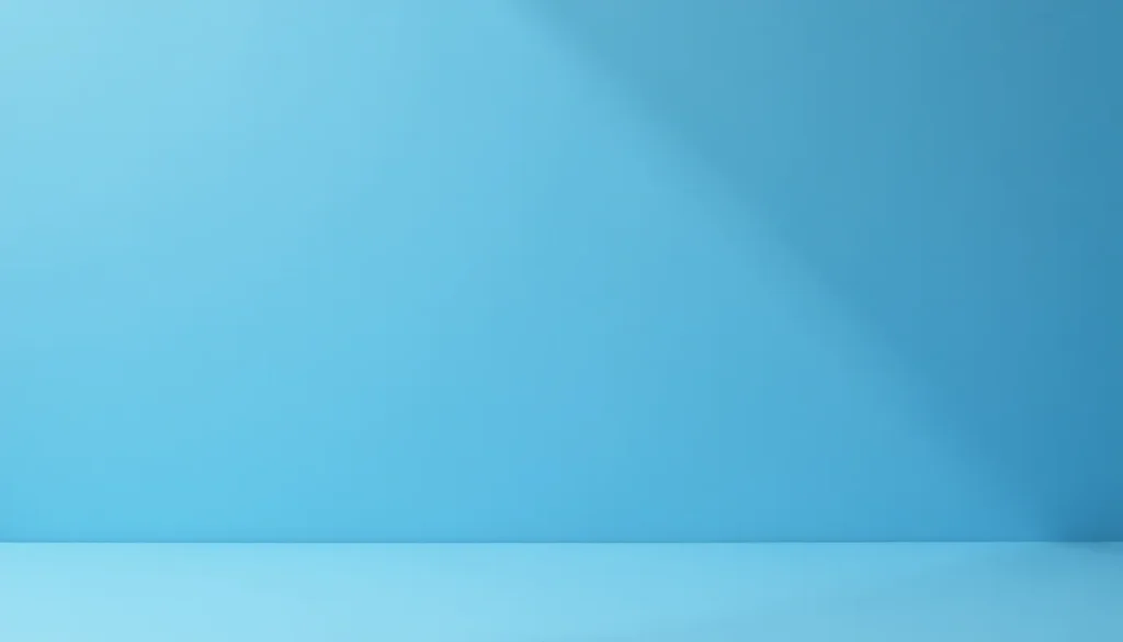 Fundo azul claro com iluminação suave, ideal para fotos de produtos ou backdrop para apresentações.